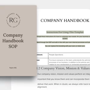 Company Handbook SOP