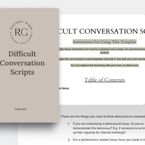 Difficult Conversation Scripts