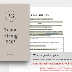 Hiring SOP