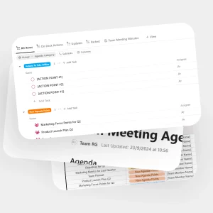 Team Meeting Action Tracker