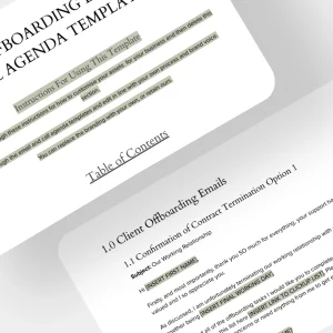 Team Offboarding Email and Call Agenda Templates