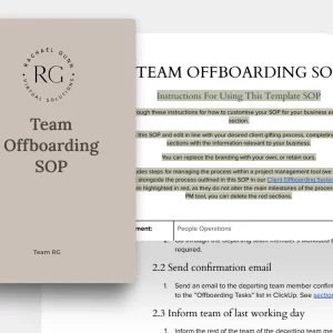 Team Offboarding SOP
